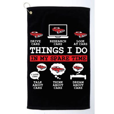 Things I Do In My Spare Time Funny Car Enthusiast Car Lover 8198 Golf Towel