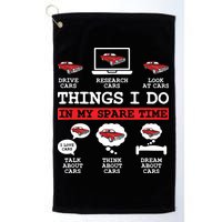 Things I Do In My Spare Time Funny Car Enthusiast Car Lover 8198 Golf Towel