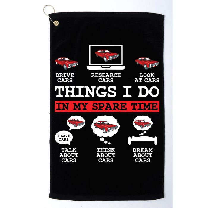 Things I Do In My Spare Time Funny Car Enthusiast Car Lover 8198 Golf Towel