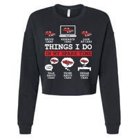 Things I Do In My Spare Time Funny Car Enthusiast Car Lover 8198 Cropped Pullover Crew