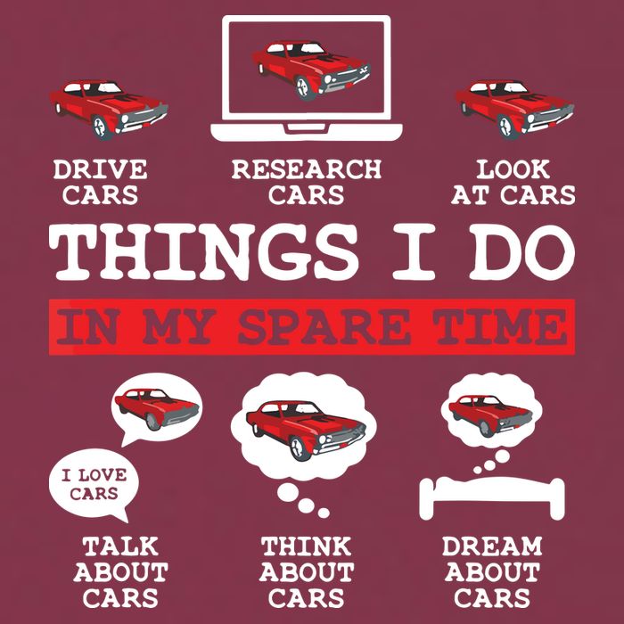 Things I Do In My Spare Time Funny Car Enthusiast Car Lover 8198 16oz Travel Tumbler