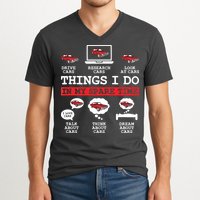 Things I Do In My Spare Time Funny Car Enthusiast Car Lover 8198 V-Neck T-Shirt