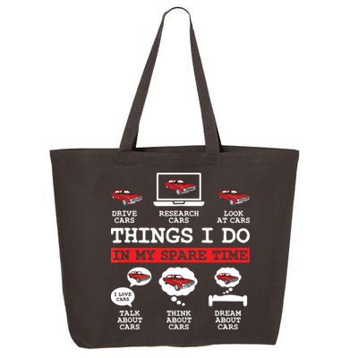 Things I Do In My Spare Time Funny Car Enthusiast Car Lover 8198 25L Jumbo Tote