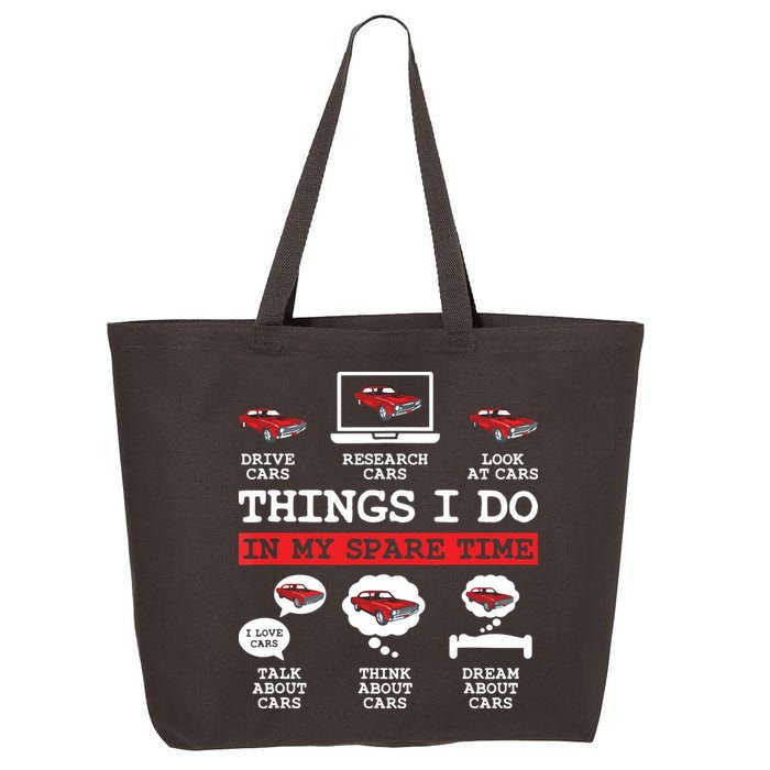 Things I Do In My Spare Time Funny Car Enthusiast Car Lover 8198 25L Jumbo Tote