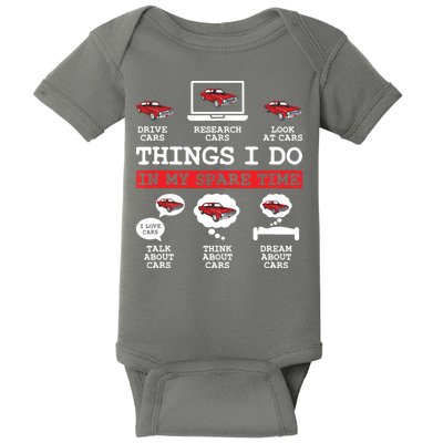Things I Do In My Spare Time Funny Car Enthusiast Car Lover 8198 Baby Bodysuit