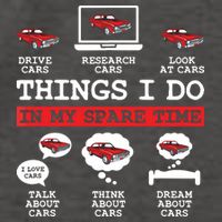 Things I Do In My Spare Time Funny Car Enthusiast Car Lover 8198 Vector Backpack