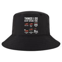 Things I Do In My Spare Time Funny Car Enthusiast Car Lover Cool Comfort Performance Bucket Hat