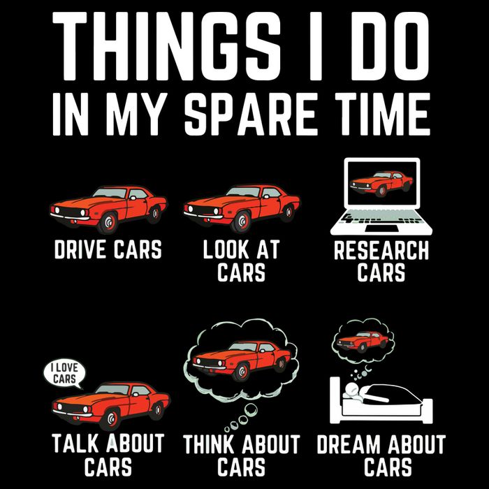 Things I Do In My Spare Time Funny Car Enthusiast Car Lover Backpack