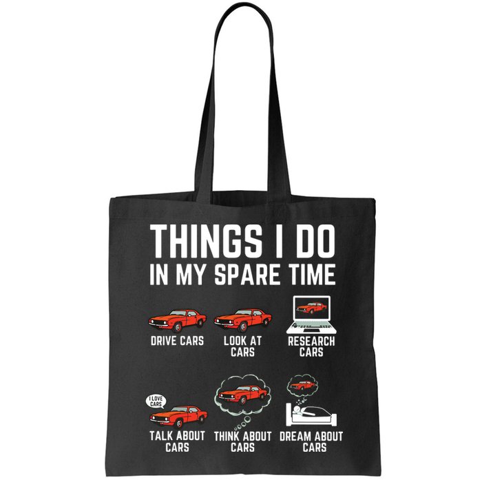 Things I Do In My Spare Time Funny Car Enthusiast Car Lover Bag