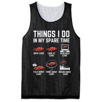 Things I Do In My Spare Time Funny Car Enthusiast Car Lover Mesh Reversible Basketball Jersey Tank