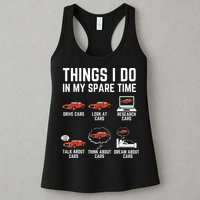Things I Do In My Spare Time Funny Car Enthusiast Car Lover Womens Tank Top