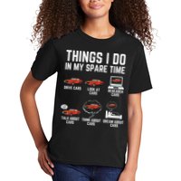 Things I Do In My Spare Time Funny Car Enthusiast Car Lover Kids T-Shirt