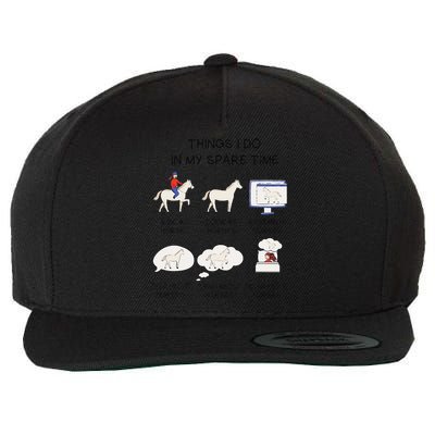 Things I Do In My Spare Time Horse Lover Wool Snapback Cap