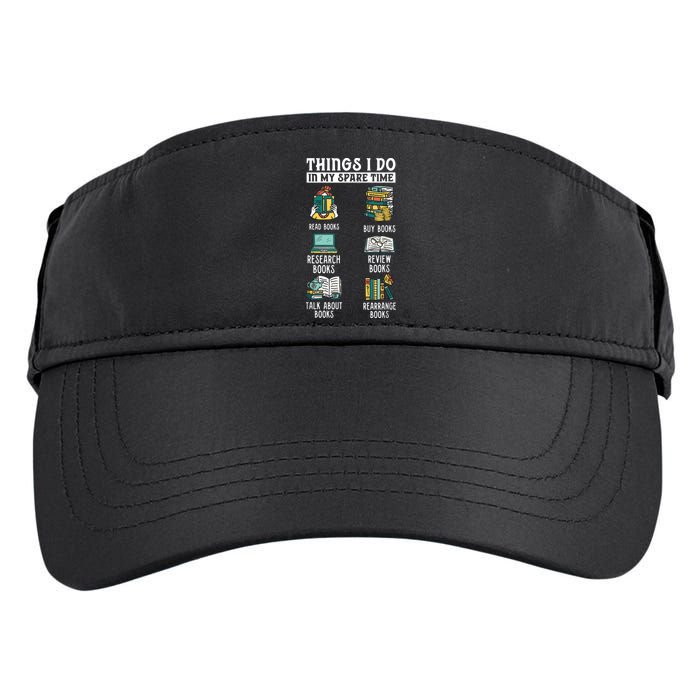 Things I Do In My Spare Time Read Books Funny Books Lover Adult Drive Performance Visor