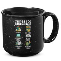 Things I Do In My Spare Time Read Books Funny Books Lover 15oz Campfire Ceramic Mug