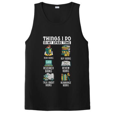 Things I Do In My Spare Time Read Books Funny Books Lover PosiCharge Competitor Tank