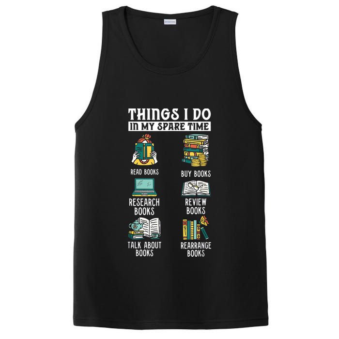 Things I Do In My Spare Time Read Books Funny Books Lover PosiCharge Competitor Tank