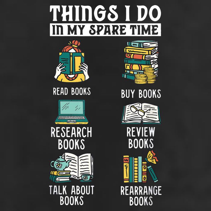 Things I Do In My Spare Time Read Books Funny Books Lover Trucker Hat