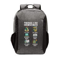 Things I Do In My Spare Time Read Books Funny Books Lover Vector Backpack