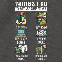 Things I Do In My Spare Time Read Books Funny Books Lover Vector Backpack