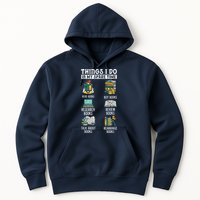 Things I Do In My Spare Time Read Books Funny Books Lover Hoodie