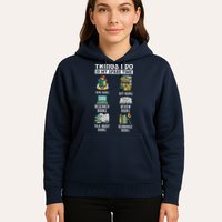 Things I Do In My Spare Time Read Books Funny Books Lover Hoodie