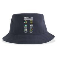 Things I Do In My Spare Time Read Books Funny Books Lover Sustainable Bucket Hat