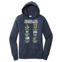 Things I Do In My Spare Time Read Books Funny Books Lover Women's Pullover Hoodie