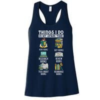 Things I Do In My Spare Time Read Books Funny Books Lover Womens Tank Top