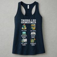 Things I Do In My Spare Time Read Books Funny Books Lover Womens Tank Top