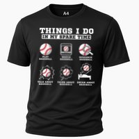 Things I Do In My Spare Time Funny Baseball Lover Costume Cooling Performance Crew T-Shirt