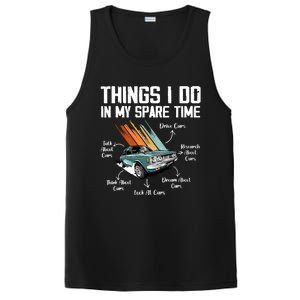 Things I Do In My Spare Time Funny Car Enthusiast Car Lover PosiCharge Competitor Tank