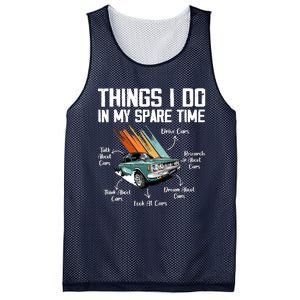 Things I Do In My Spare Time Funny Car Enthusiast Car Lover Mesh Reversible Basketball Jersey Tank