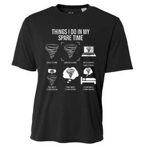 Things I Do In My Spare Time Tornado Storm Chaser Cooling Performance Crew T-Shirt