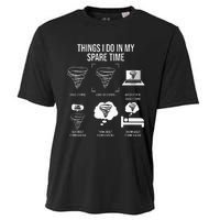 Things I Do In My Spare Time Tornado Storm Chaser Cooling Performance Crew T-Shirt