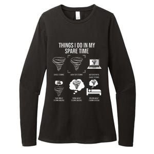 Things I Do In My Spare Time Tornado Storm Chaser Womens CVC Long Sleeve Shirt