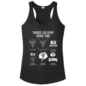 Things I Do In My Spare Time Tornado Storm Chaser Ladies PosiCharge Competitor Racerback Tank