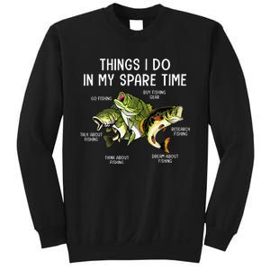 Things I Do In My Spare Time Go Fishing Buy Fishing Lovers Sweatshirt