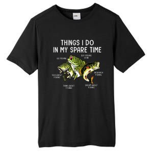 Things I Do In My Spare Time Go Fishing Buy Fishing Lovers Tall Fusion ChromaSoft Performance T-Shirt