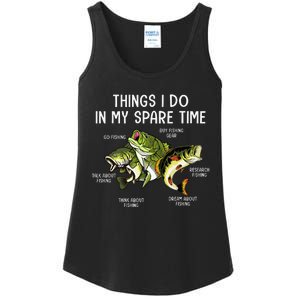 Things I Do In My Spare Time Go Fishing Buy Fishing Lovers Ladies Essential Tank