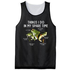 Things I Do In My Spare Time Go Fishing Buy Fishing Lovers Mesh Reversible Basketball Jersey Tank