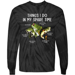 Things I Do In My Spare Time Go Fishing Buy Fishing Lovers Tie-Dye Long Sleeve Shirt