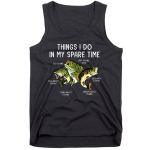 Things I Do In My Spare Time Go Fishing Buy Fishing Lovers Tank Top