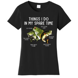 Things I Do In My Spare Time Go Fishing Buy Fishing Lovers Women's T-Shirt