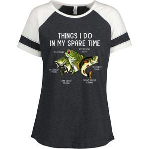 Things I Do In My Spare Time Go Fishing Buy Fishing Lovers Enza Ladies Jersey Colorblock Tee