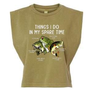 Things I Do In My Spare Time Go Fishing Buy Fishing Lovers Garment-Dyed Women's Muscle Tee