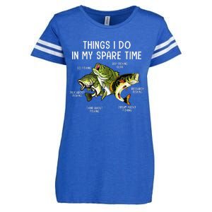 Things I Do In My Spare Time Go Fishing Buy Fishing Lovers Enza Ladies Jersey Football T-Shirt