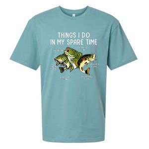 Things I Do In My Spare Time Go Fishing Buy Fishing Lovers Sueded Cloud Jersey T-Shirt