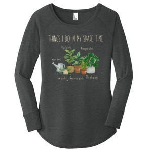 Things I Do In My Spare Time Plant Funny Gardener Gardening Women's Perfect Tri Tunic Long Sleeve Shirt