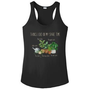 Things I Do In My Spare Time Plant Funny Gardener Gardening Ladies PosiCharge Competitor Racerback Tank